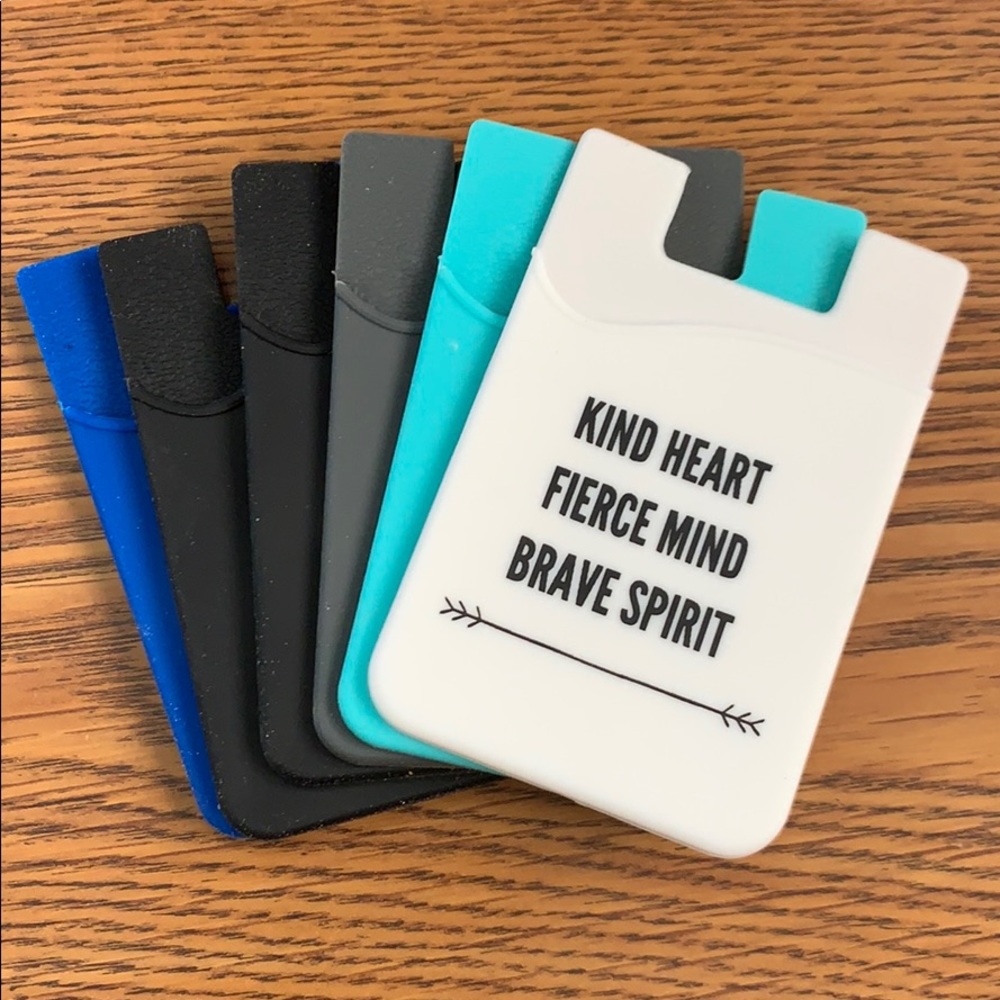 Stick on phone wallets